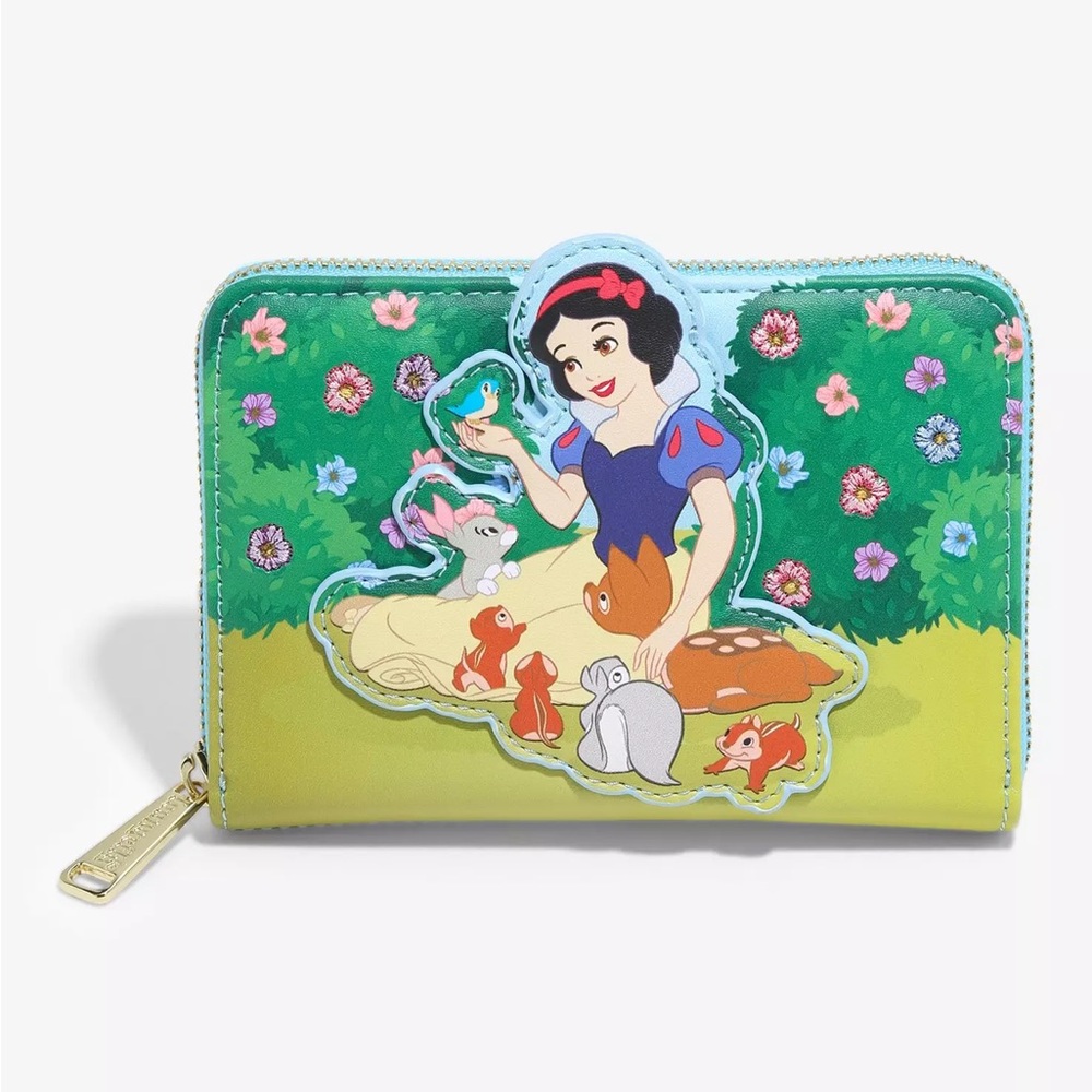 Disney Snow White Forest Animals Zip Wallet